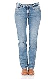 aufgesetzte Gesäßtaschen Wrangler Damen Slim Jeans, Blau (Water Blue), W29/L30