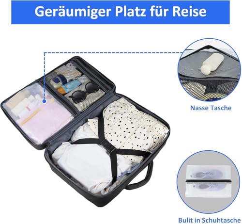 Taygeer Handgepäck Rucksack 24L, Ryanair Handgepäck 40x30x20 Rucksack Damen – Ansicht 3