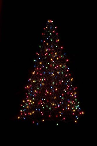Crab Pot Trees 5 ft. Indoor/Outdoor Pre-Lit LED Artificial Christmas Tree with Green Frame and 280 Multi-Color Lights