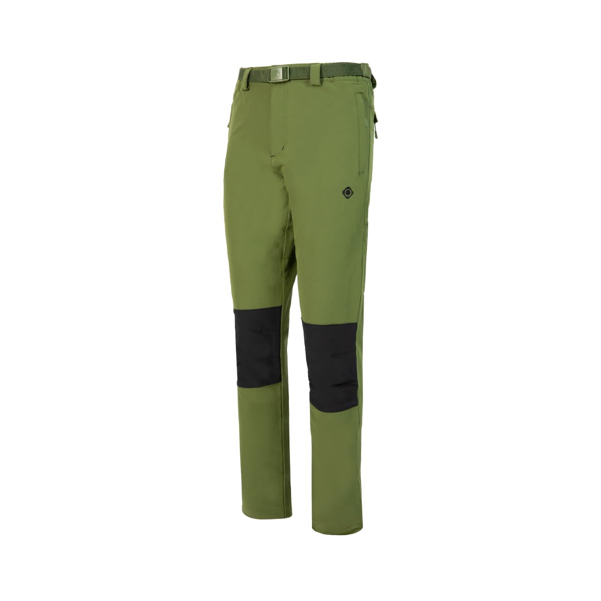 Izas - Pantalón de Senderismo para Hombre - Pantalón Trekking Impermeable y con Bolsillos de Cremallera - Bajo Ajustable Que Protege del Frío - Secado Rápido - Chamonix FW Caqui - S