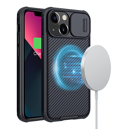 Nillkin CamShield Pro Magnetic Cover Case for Apple iPhone 13 Mini Compatible with MagSafe Designed for iPhone 13 Mini Case (2021) - Black