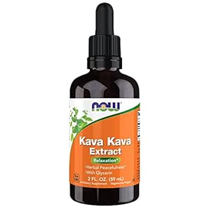 NOW Supplements, Kava Kava Liquid Extract with Glycerin, Dropper Included, Relaxation*, 2-Ounce