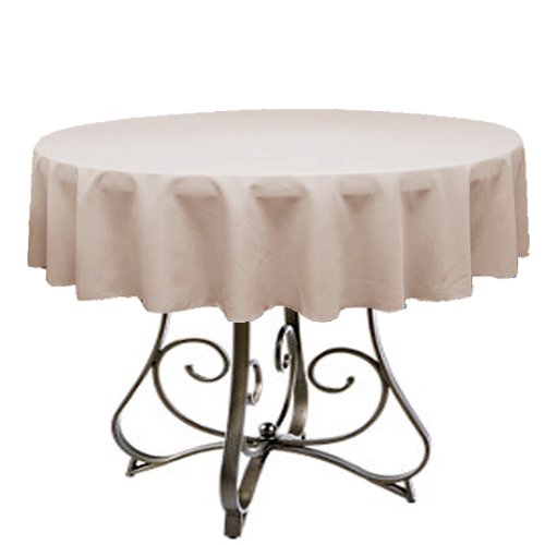 KS Linens 58-Inch Round Polyester Tablecloth - Available in 40+