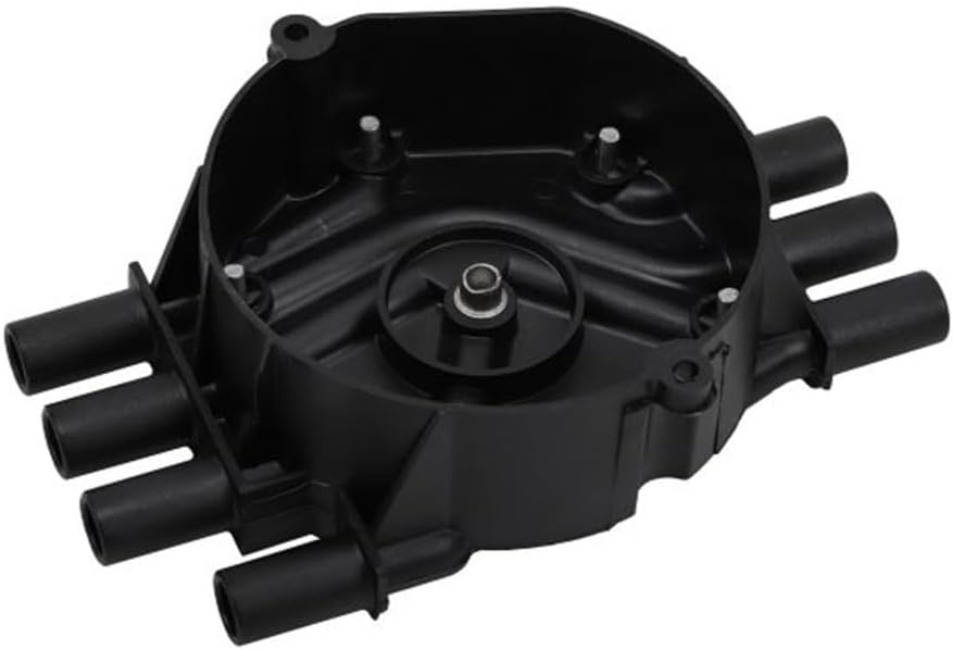 KarParts360 For Chevy S10 1995-2004 Distributor Cap | Polyester | Carbon Distributor Cap Contacts | Electronic Type Distributor | Width: 6.45 Inches | Horizontal Tower Position | 10452458