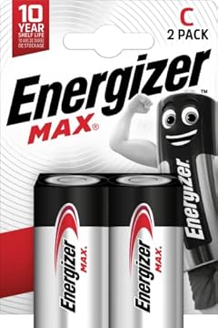 Energizer Alkaline Max - Confezione da 2 Pillole Alcaline MAX C