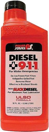 Belgrade Parts & Service, Inc. Power Service Diesel 9-1-1 Winter Rescue Formula 26 oz, Pack of 12