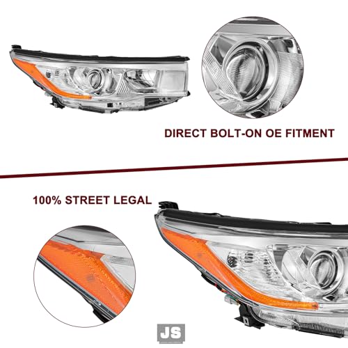 Image of JSBOYAT Headlight Assembly Fits for 2014 2015 2016 Toyota Highlander