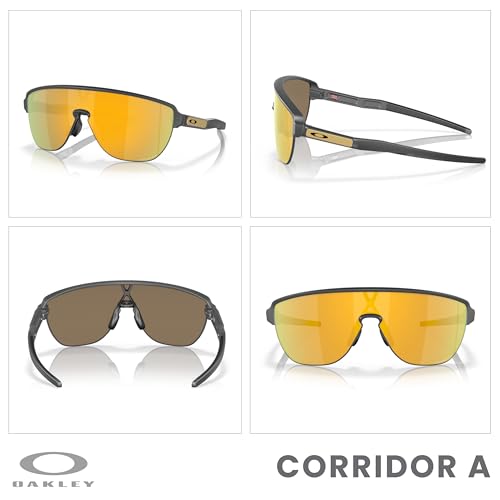 OAKLEY Corridor (a) OO9248A Shield Sunglasses for Men+ Bundle Accessory Leash Kit, Microfiber Pouch3