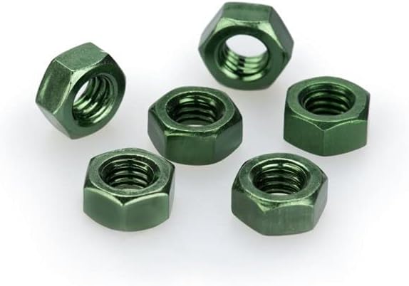 Puig 0764r Blister 6 Nuts, M5, RED