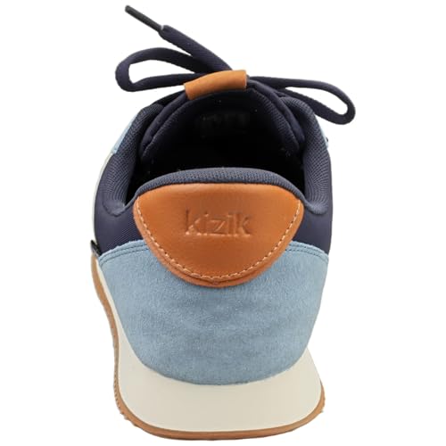 Image of Kizik Slip On Sneakers: Milan - Comfortable, Retro Nylon & Suede, Mens & Womens Walking Shoes with Arch Support, Hands Free Convenience, Wear All-Day