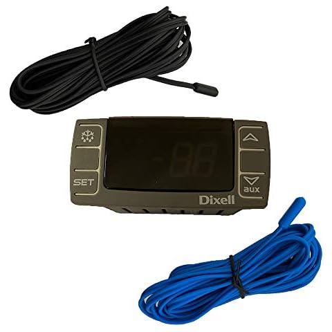 New Dixell Model: XR06CX (for Refrigerators) Digital Temperature Control Panel Thermostat with 2 Temperature Sensor Probes Included 120v / Technician Ready by Xiltek Gray Cover