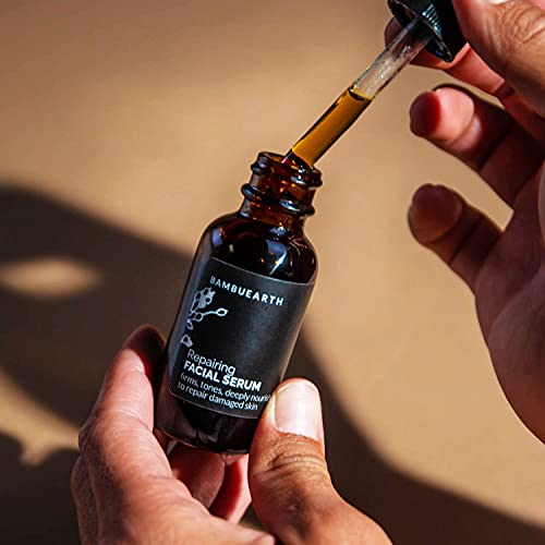 Bambuearth Cold-Pressed Repairing Facial Serum - All Natural Rosehip And Vitamin C Facial Serum For Women To Help Even Skin Tone And Recover From Hyperpigmentation, Sun Damage, Scarring #TOP4