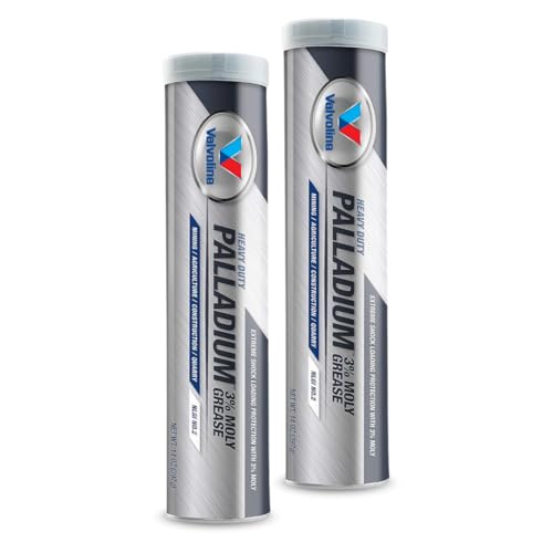 Heavy Duty EP Lithium Complex Grease 2 Cartridges (28.2 oz Total) | #2 NLGI 3% Moly Formula | Multi-Purpose Lubricant for Bearings Bushings & Construction Equipment