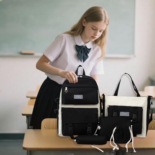 Sac cabas grande capacité multifonction avec pochette et bandoulière amovible