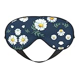 Regalo cuidadoso: esta máscara de dormir con estampado de margaritas bloquea la luz es un regalo considerado para tus amigos, familiares, seres queridos o colegas, un regalo de sueño profundo y relajación.