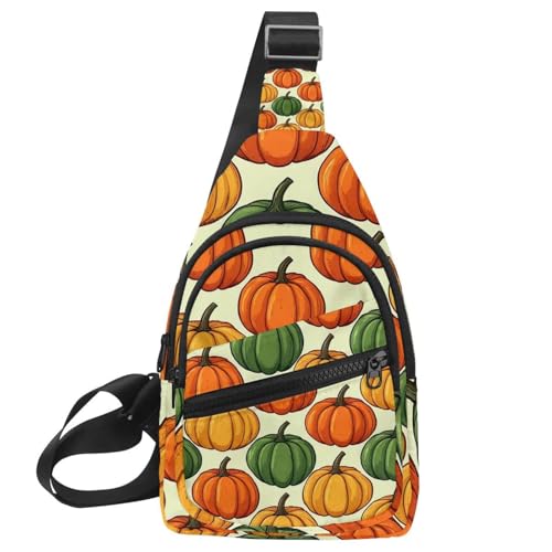 Sac à bandoulière coloré Halloween 2 sac banane de poitrine unisexe
