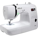 ROLD Q60 Computernähmaschine | 60 Stichprogramme | Nadeleinfädler | Metallrahmen | LED-Beleuchtung | Nähen ohne Pedal