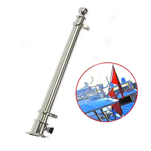 DONGMAO 18" 457mm Marine Boot 316 RVS Deck Vlaggenstok met Socket Base