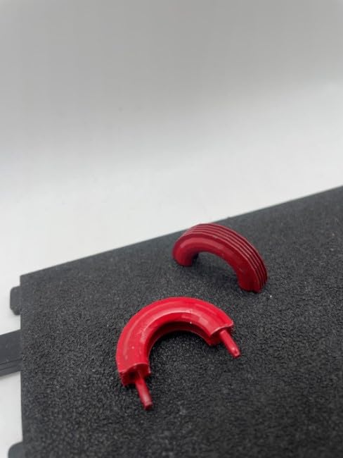 Greenhills Red Half Tyre Obstacle Pair for Scalextric Goodwood Chicane C177 - New - MACC985