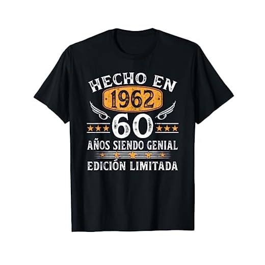 60 Años Cumpleaños Regalo Hombre Mujer Vintage Hecho En 1962 Camiseta