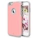 ULAK iPhone 6 Plus Case, [Slim Fit] Sugar Candy [Anti-Slip] Drop Protection with Shock Absorbent [Hybrid PC & Silicon Case] Cover Case for Apple iPhone 6 Plus / 6s Plus - [Pink/Gray]