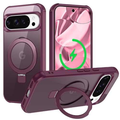 Coque silicone Google Pixel 9 Pro 5G bordeaux rigide protection rigide