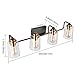SOLFART Vintage 4 Light Bathroom Vanity Light Bathroom Light Fixtures Over Mirror Wall Sconce Bath Lighting restoom 4 Lights