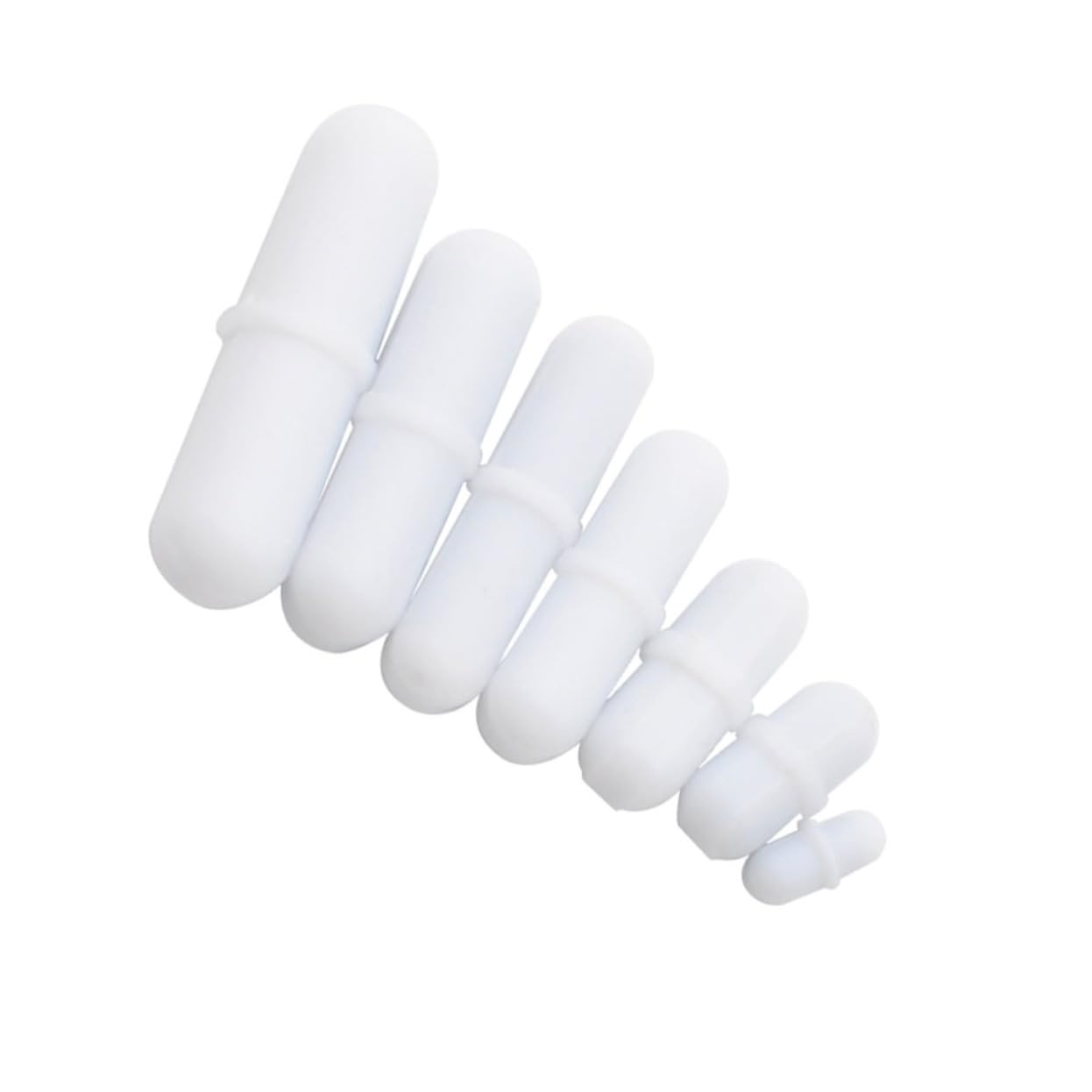 TOPBATHY 1 Juego Varillas De Agitación Magnéticas De Ptfe Para Laboratorio Resistentes Químicos Para Mezclas Científicas Investigación 7 Piezas