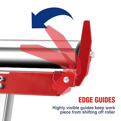 image for WORKPRO Folding Roller Stand Height Adjustable, Heavy Duty 250 LB Load