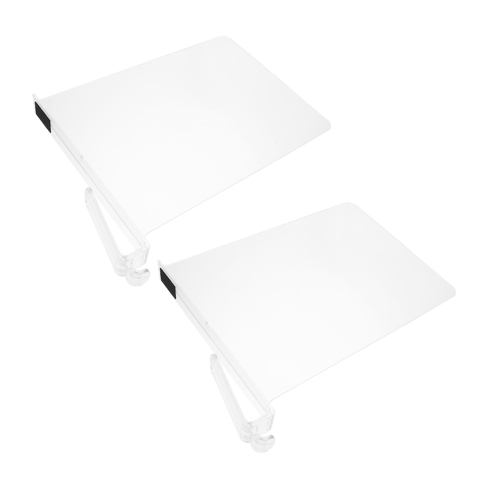 jojofuny 2piezas Divisores de Baldas de Plástico Transparentes Abs Organizadores de Estantes sin Tornillos para Armarios Cocina y Oficina Separadores Duraderos para Maximizar Espacio