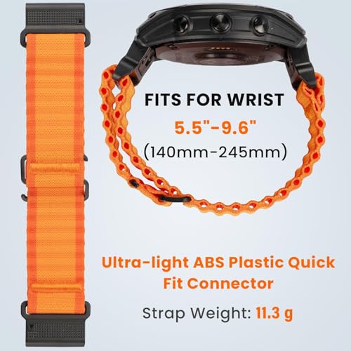 Correa de Nylon 22mm Quick Fit para reloj Garmin Fenix miniatura 4