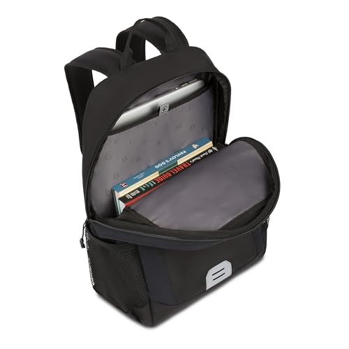 SwissGear Intro Laptop Backpack, Black, 17.5"x12"x6" - Image 9