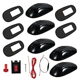 ORFOFE 5 Stück Teiliges Dach Mauslicht Gelb mit Schwarzem Gehäuse UV Beständige PVC Linsen Hohe Helligkeit Energiesparende Kabinen Positionsleuchten für Pickup Suv Lkw Einfache Montage