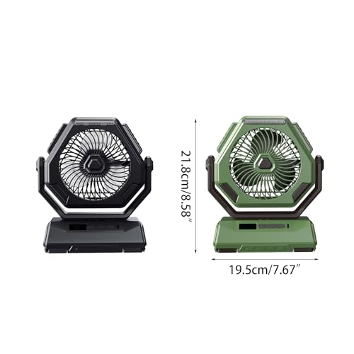 Ventilador de mesa USB con batería de 6000mAh para combatir el calor sin enchufes 4