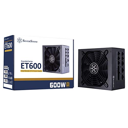 Cheapest 🛒 SilverStone Technology ET600-MG, 80 Plus Gold 600W Modular Cable ATX Switching Power Supply, PCI-E 8pin and PCI-E 6pin connectors Support, Black, SST-ET600-MG