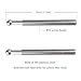 RVCAZON STETION Extension Ball Head Bolt Kit M12 Thread 130mm / 5.11 inch Length Suitable for Carbon Fiber Hood Modification