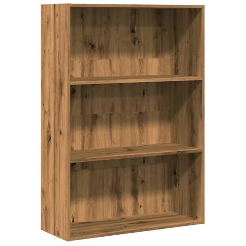 Estantería de roble Artisan de 80 cm con compartimentos abiertos para dormitorio y pasillo 2