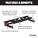 CURT 60680 Double Lock EZr Gooseneck Hitch, 2-5/16-In. Flip-Over Ball 30K, Fits Select Chevrolet Silverado, GMC Sierra 2500, 3500 HD, Black