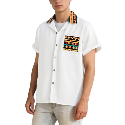 Chemise homme blanche manche courte ample pour éviter la transpiration au rugby