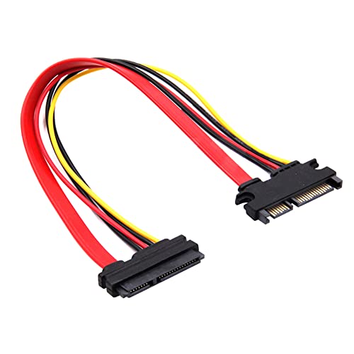 Cable de extensión SATA 22 pines macho a hembra 30 cm miniatura 2
