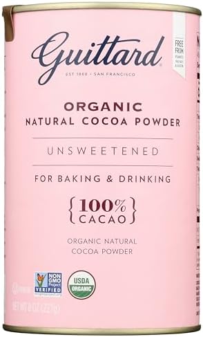 GUITTARD Organic Cocoa Powder, 8 OZ