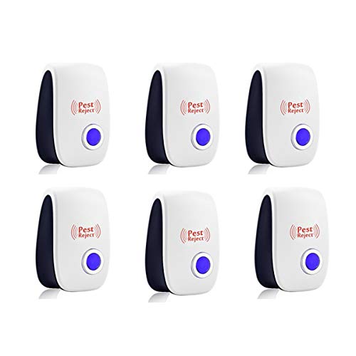 Electronic Ultrasonic Pest Repeller Control Ultrasonic Repellent Electronic Plug In Indoor Pest Control for Insects, Mosquito, Mouse, Cockroaches, Rats, Ant,Pet Safe