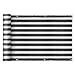 Outsunny 2 Pantallas de Privacidad para Balcones o Terraza Revestimiento HDPE para Exteriores Tela Protectora para Balcón Patio con Cuerdas 500x90 cm Gris y Negro