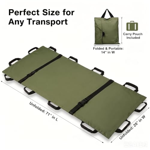 Image of Portable Gurney Stretcher for Patient & Large Dog Rescue, 400 lbs