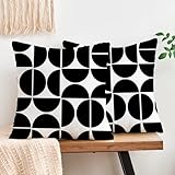 Black Mid Century Pillow...