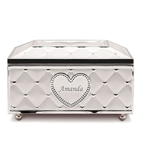 Lenox Personalized Childhood Memories Ballerina Jewelry Box, Custom Engraved Musical Jewelry Organizer, My First Jewelry Box For Kids, Children, Little Girls #TOP3