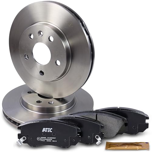 ATEC Germany Bremsenset Vorderachse inkl. Bremsscheiben Ø 296 mm Belüftet
