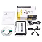 【Portable】Le convertisseur audio cassette en MP3 pèse seulement 255 grammes et peut s'insérer dans presque n'importe quel sac, vous permettant de lire et de transférer de la musique n'importe où. Pas besoin d'ordinateur pour l'utiliser n'importe quand, n'importe où.