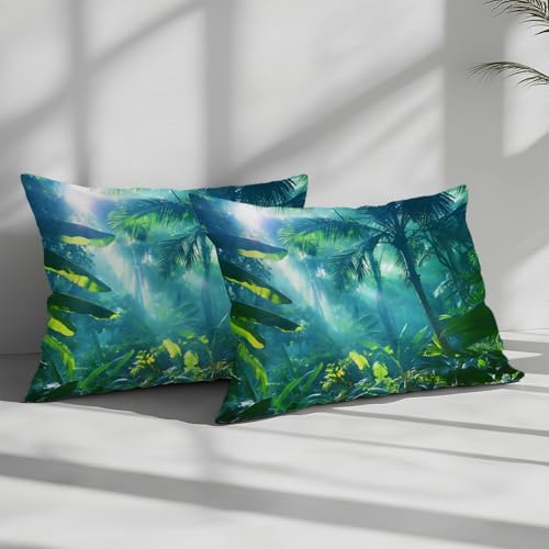 Housse de couette enfant 160x200 anti-plis et résistante sur le thème forêt