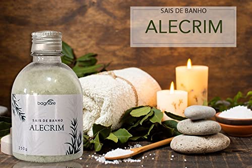 Sais De Banho E Espuma Para Banheira Hidro Ofuro Relaxante Alecrim 250ml cada
